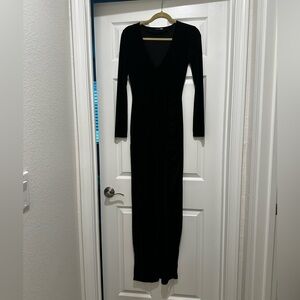 Fashion Nova Black Long Sleeve Dress